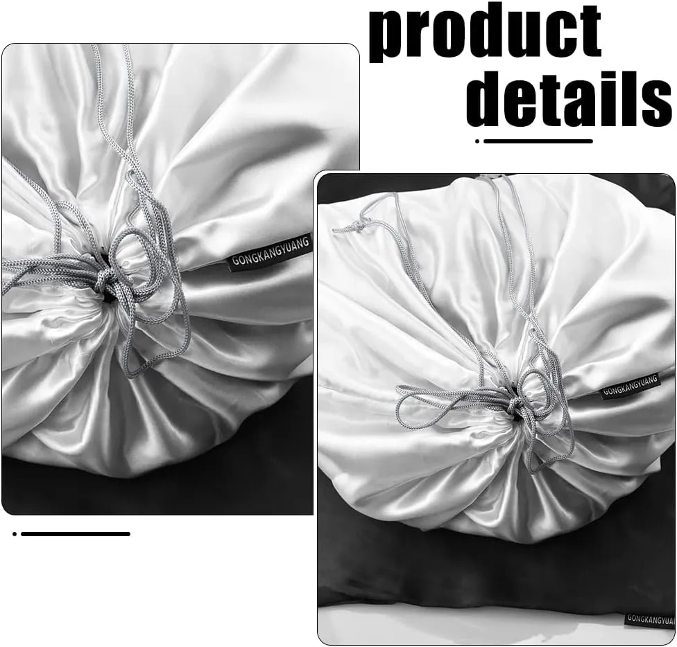 10 Pack Dust Bags for Purses and Handbags, Silk Dust Cover Storage Bag with Drawstring Travel Storage Pouch for Handbag Purse Shoes Boots (Black, 23.6 × 19.6 in)