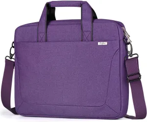 17 17.3 Inch Laptop Shoulder Bag for Men Women,Waterproof Computer Carrying Case Messenger Bag with Strap for 17-18" HP Dell,Laptop Briefcase for Office business Travel College School,Purple