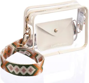 3 In 1 Clear Concert Stadium Bag Crossbody Stadium Approved, Concert Outfits For Women, Clear Stadium Bag Crossbody, Sport Festival Concert Sport Prom Party