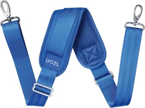 59 Inch Shoulder Straps, Soft with Ultra-Thick Fixed Shoulder Pad, Two Way Independently Adjustable Buckle Replacement Straps for Laptop Bag Messenger Bag Tool Bag Luggage,Blue