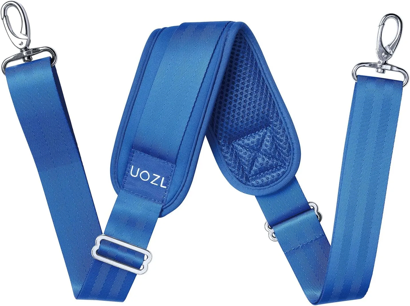 59 Inch Shoulder Straps, Soft with Ultra-Thick Fixed Shoulder Pad, Two Way Independently Adjustable Buckle Replacement Straps for Laptop Bag Messenger Bag Tool Bag Luggage,Blue