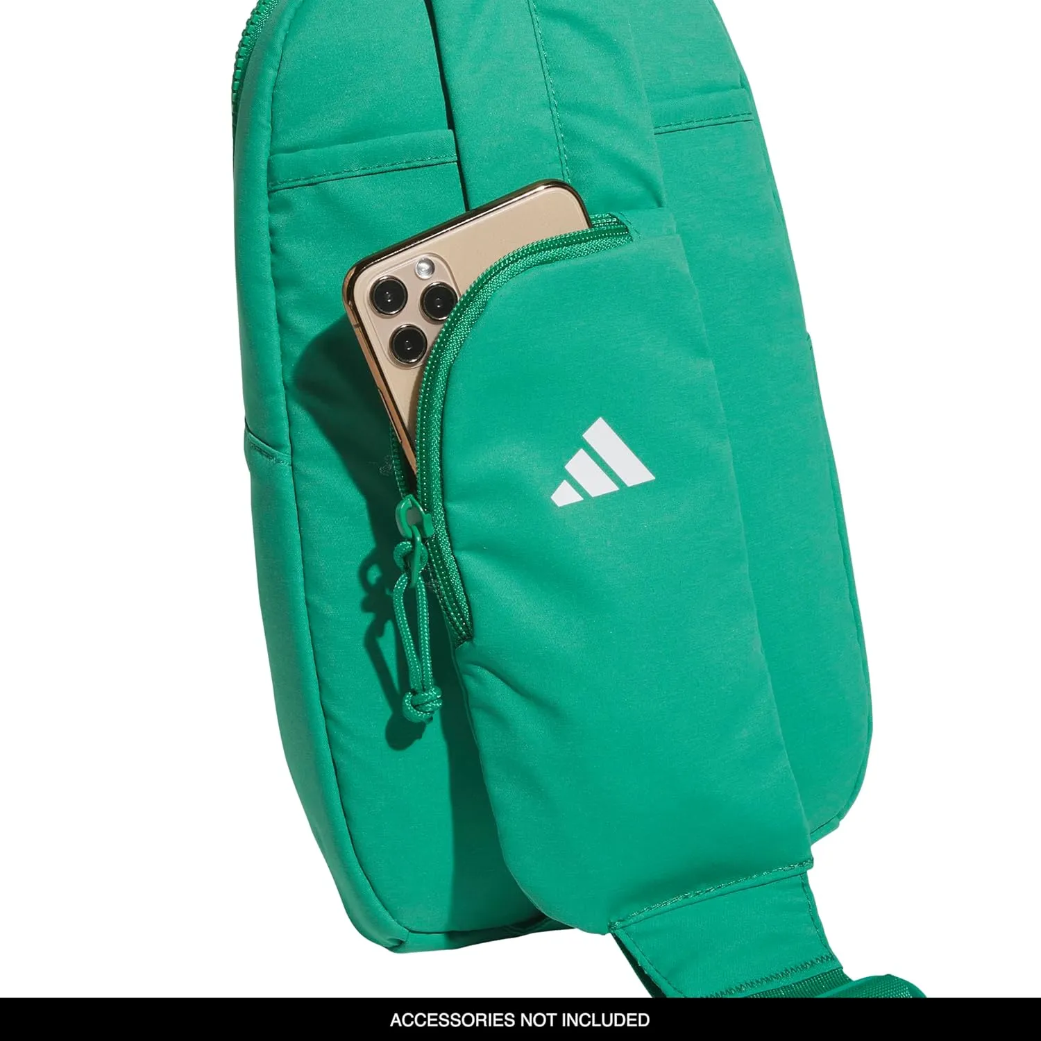 adidas Essentials Sling Small Crossbody Bag for Women and Men (5L), Semi Court Green/3.0, One Size