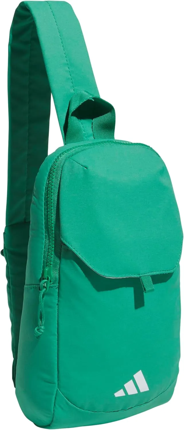 adidas Essentials Sling Small Crossbody Bag for Women and Men (5L), Semi Court Green/3.0, One Size
