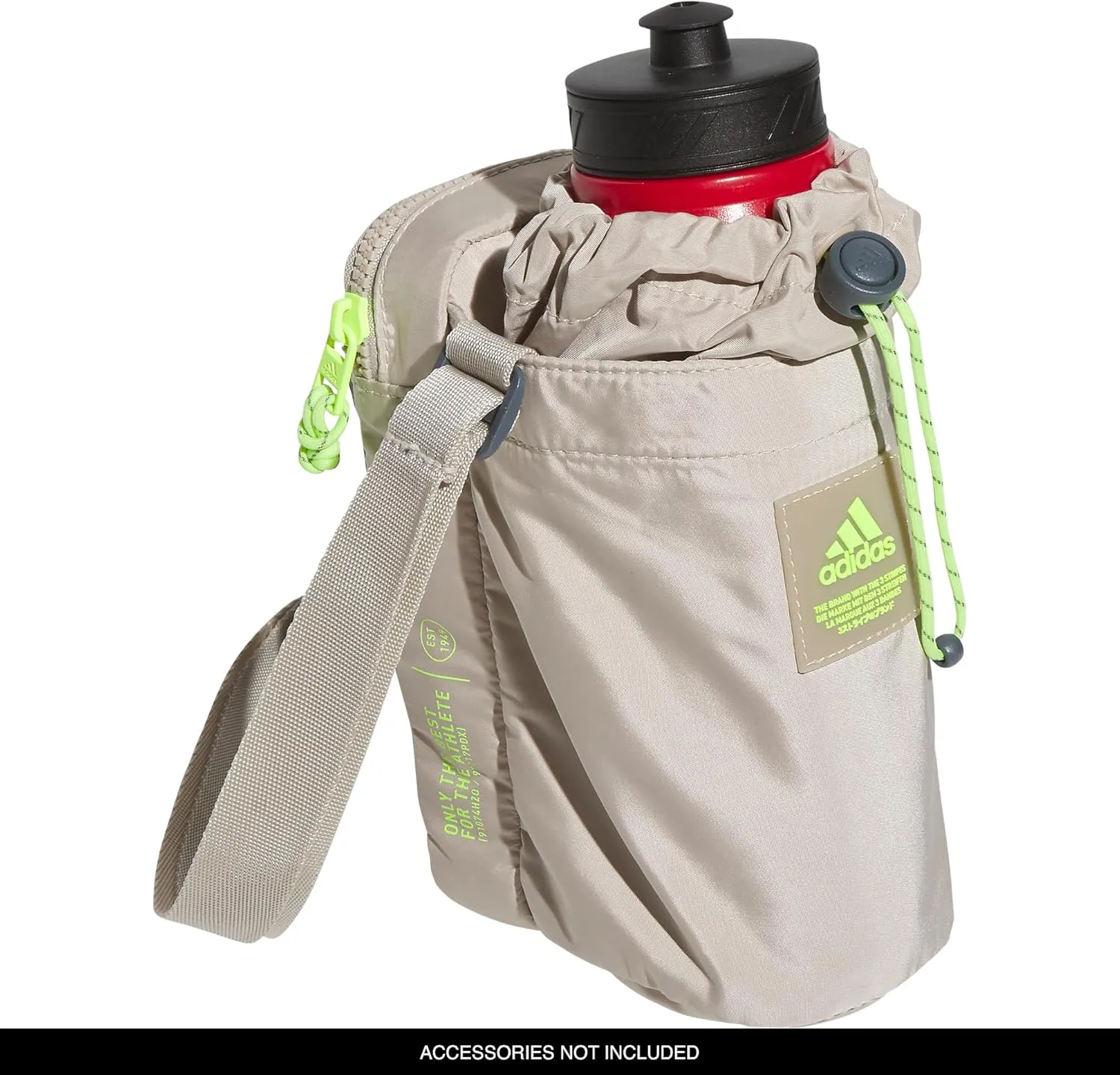 adidas Hydration Crossbody Bag 2.0, Wonder Beige/Lucid Lemon Yellow