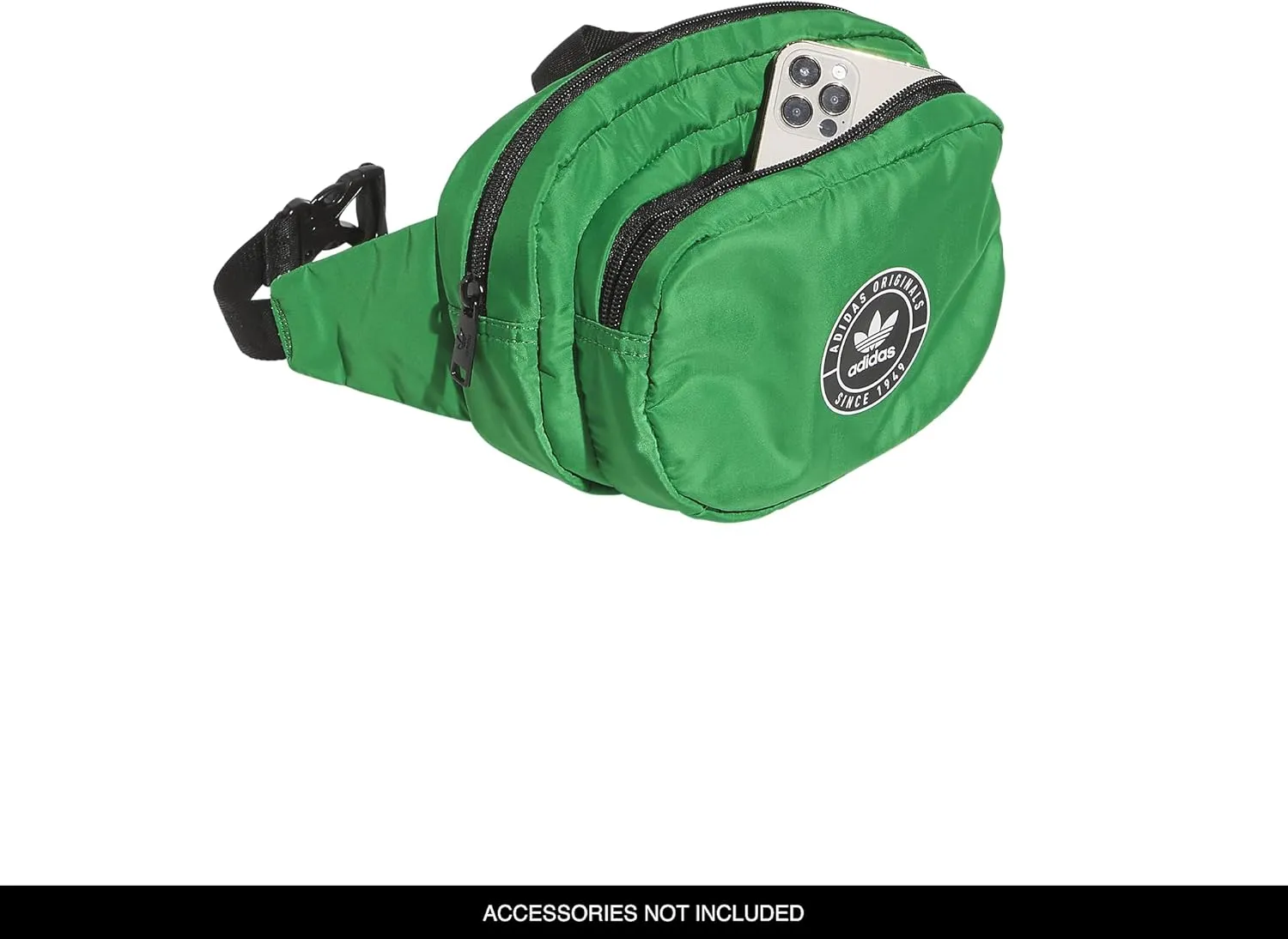 adidas Originals Sport Waist Pack/Travel and Festival Bag, Green/Black, One Size