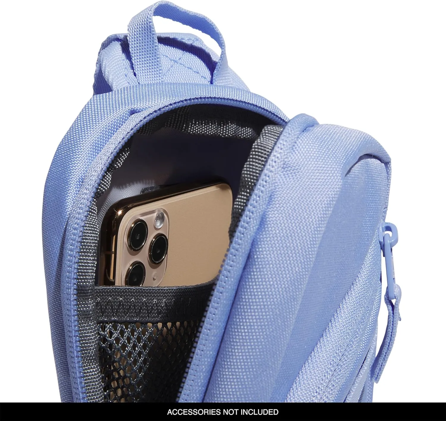 adidas Prime Mini Sling Crossbody Bag, Small Size for Festivals and Travel, Blue Spark, OSFA