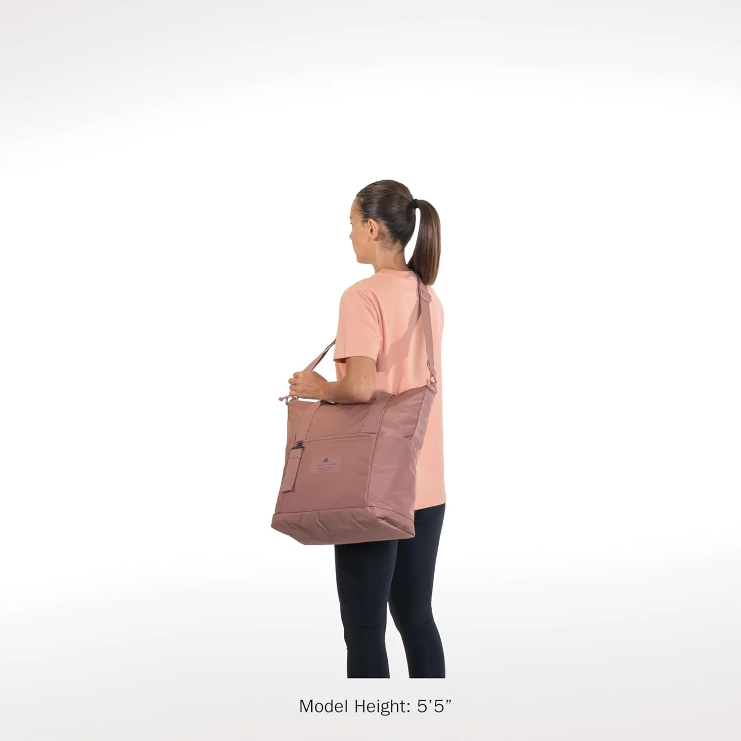 adidas Women, Large Tote, Gym Bag with Shoulder Strap, Warm Clay Pink/2.0, OSFA