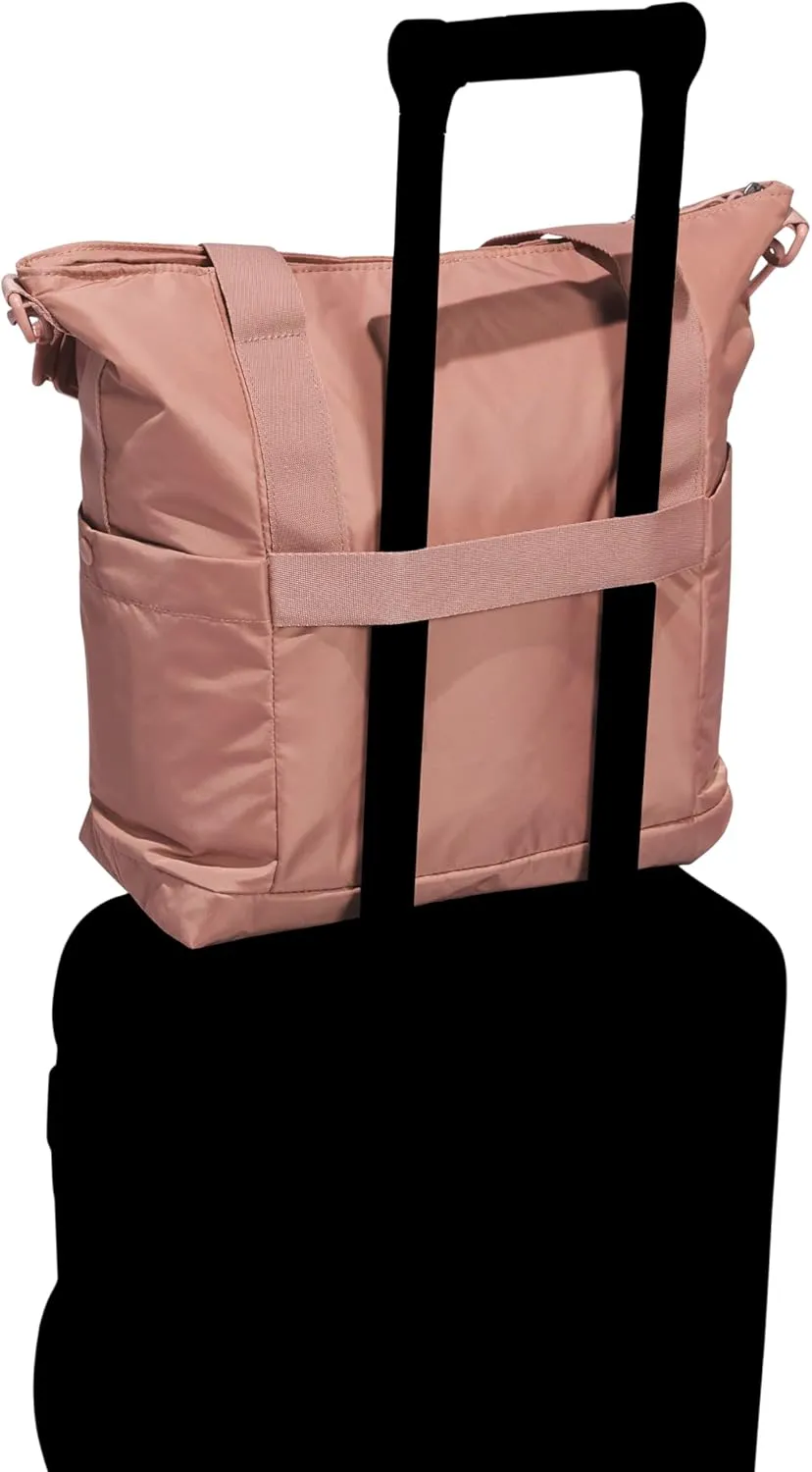 adidas Women, Large Tote, Gym Bag with Shoulder Strap, Warm Clay Pink/2.0, OSFA