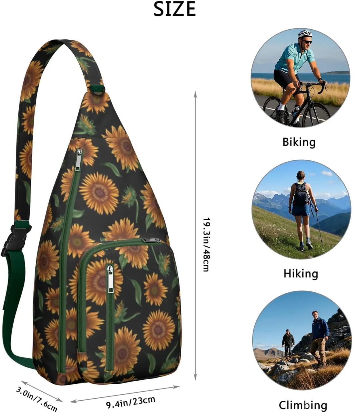 Adjustable Strap Crossbody for Women, Lightweight & Stylish Floral Design