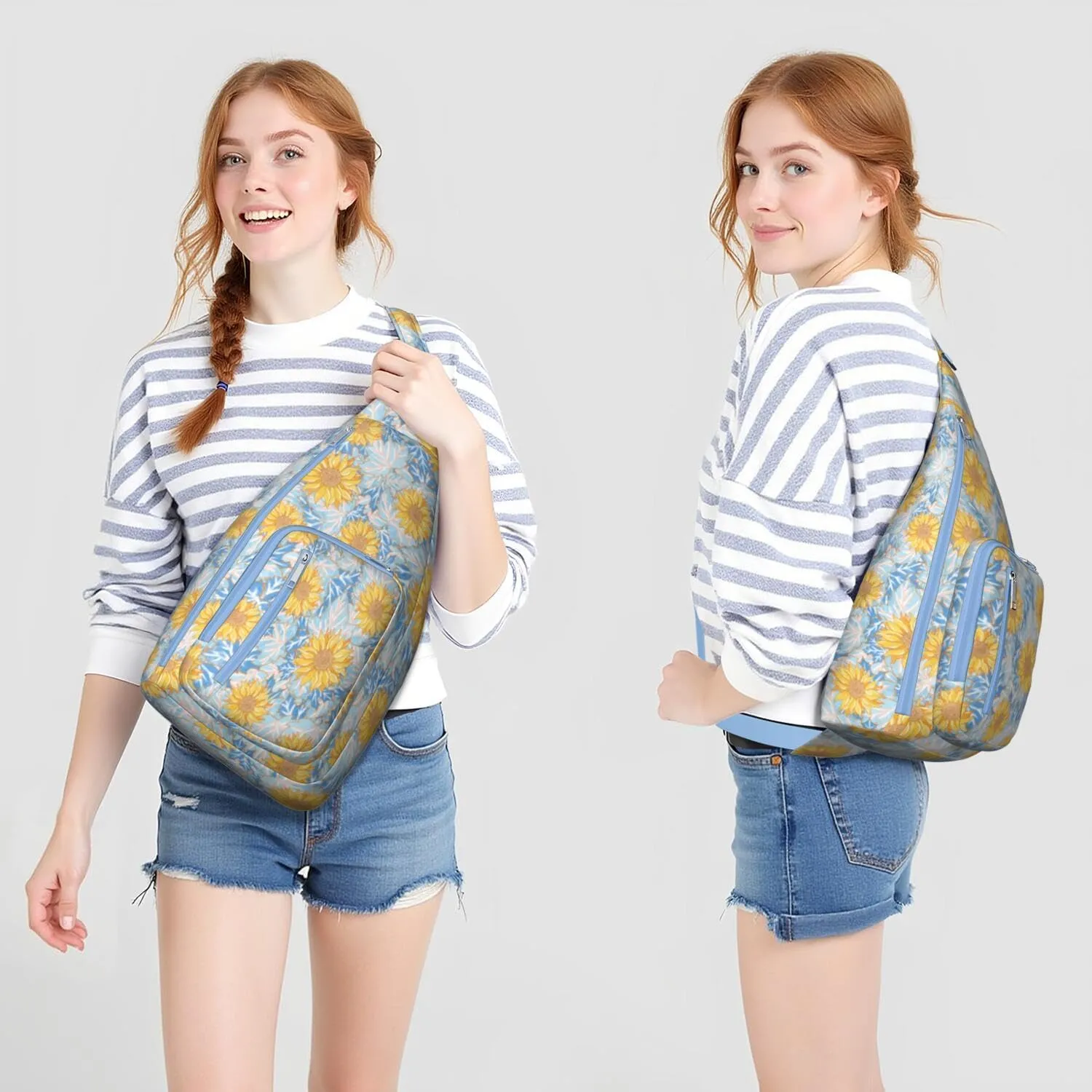 Adjustable Strap Crossbody for Women, Lightweight & Stylish Floral Design