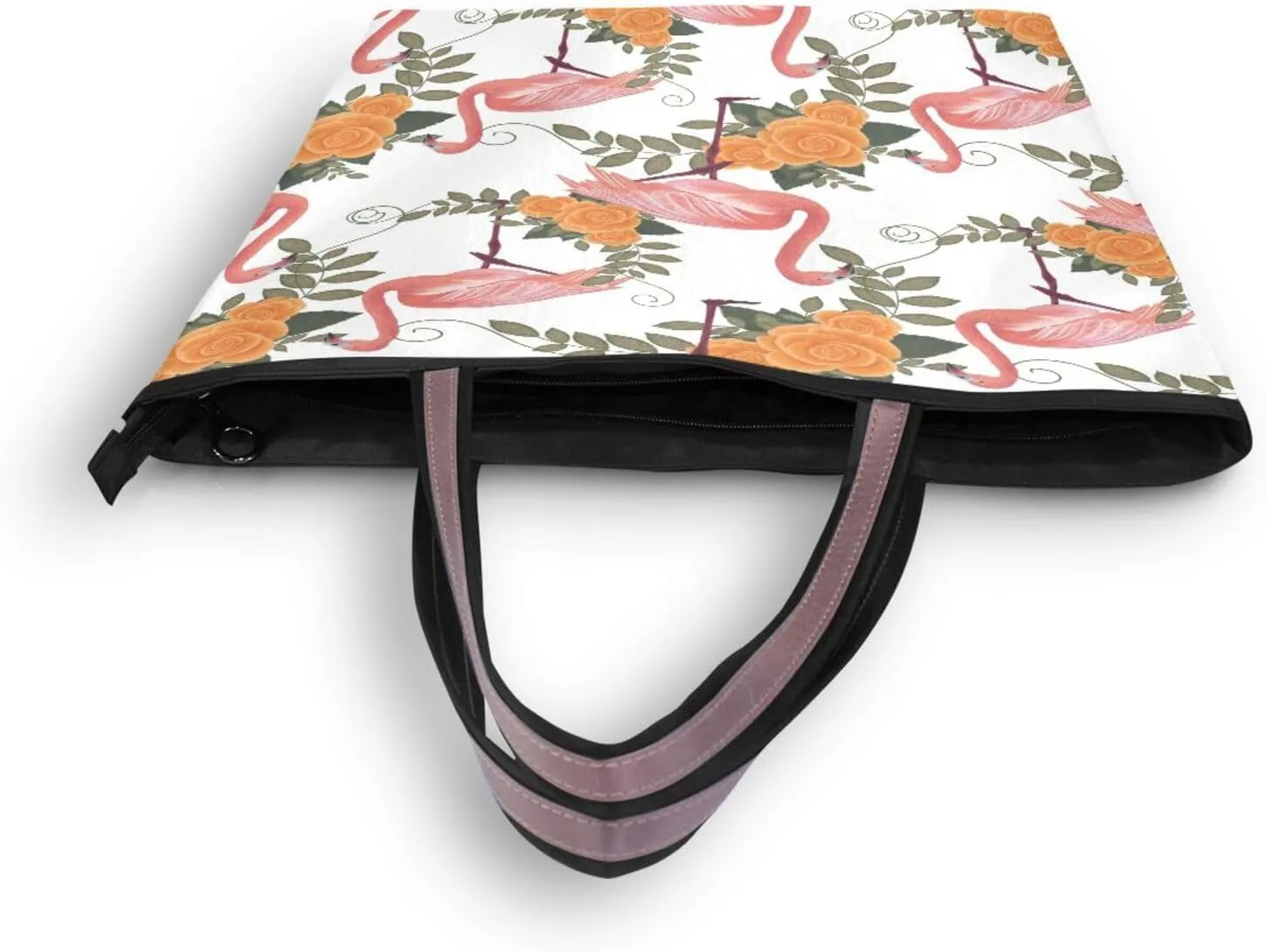 ALAZA Vintage Rose Floral Women Tote Bag Handbag Large Capacity Shoulder Bags