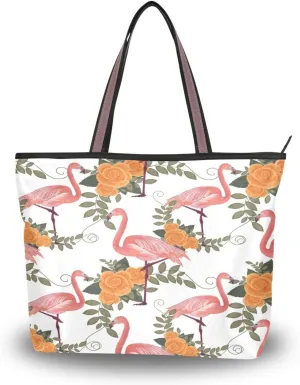 ALAZA Vintage Rose Floral Women Tote Bag Handbag Large Capacity Shoulder Bags
