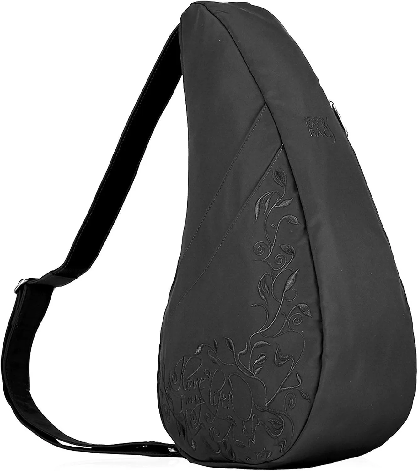 AmeriBag 17" Microfiber Love My Life Crossbody Sling Healthy Back Bag