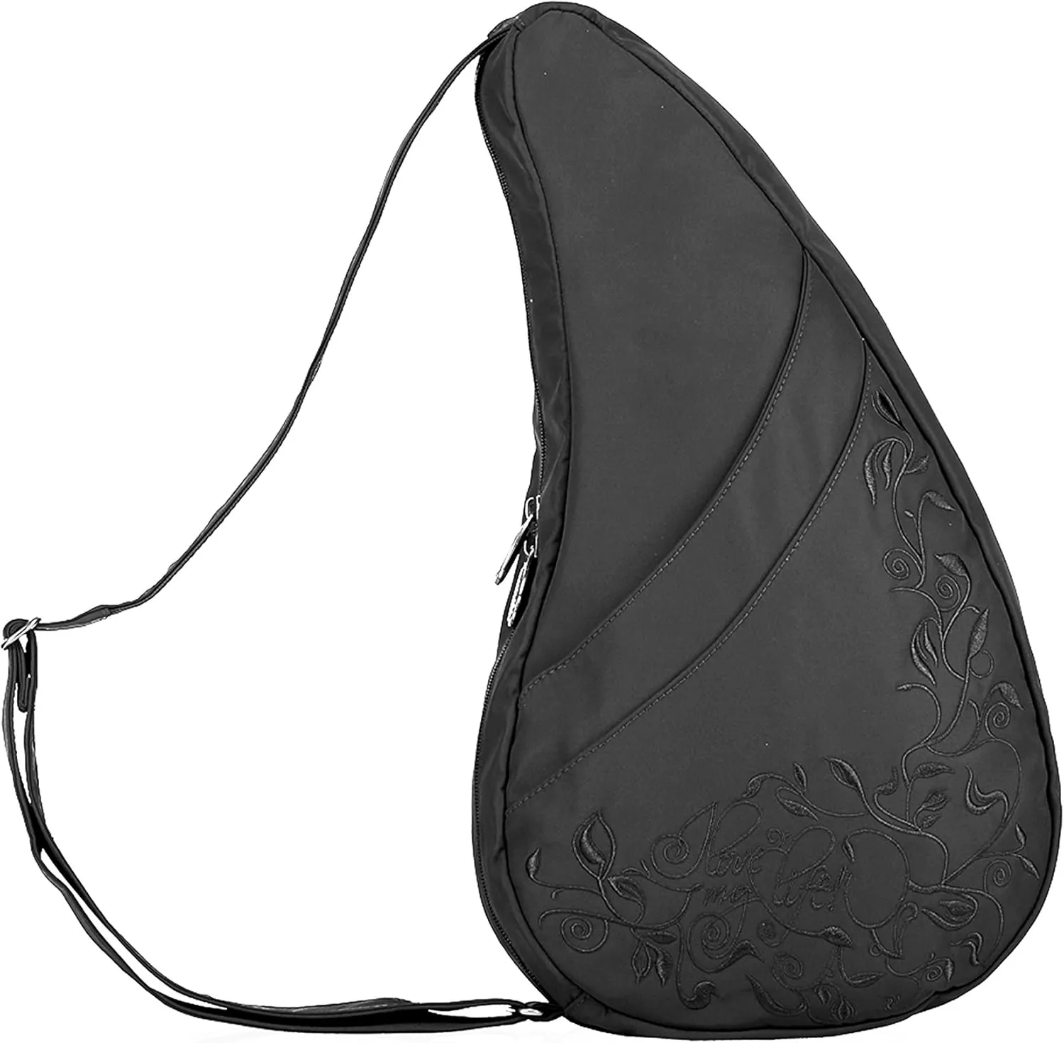 AmeriBag 17" Microfiber Love My Life Crossbody Sling Healthy Back Bag