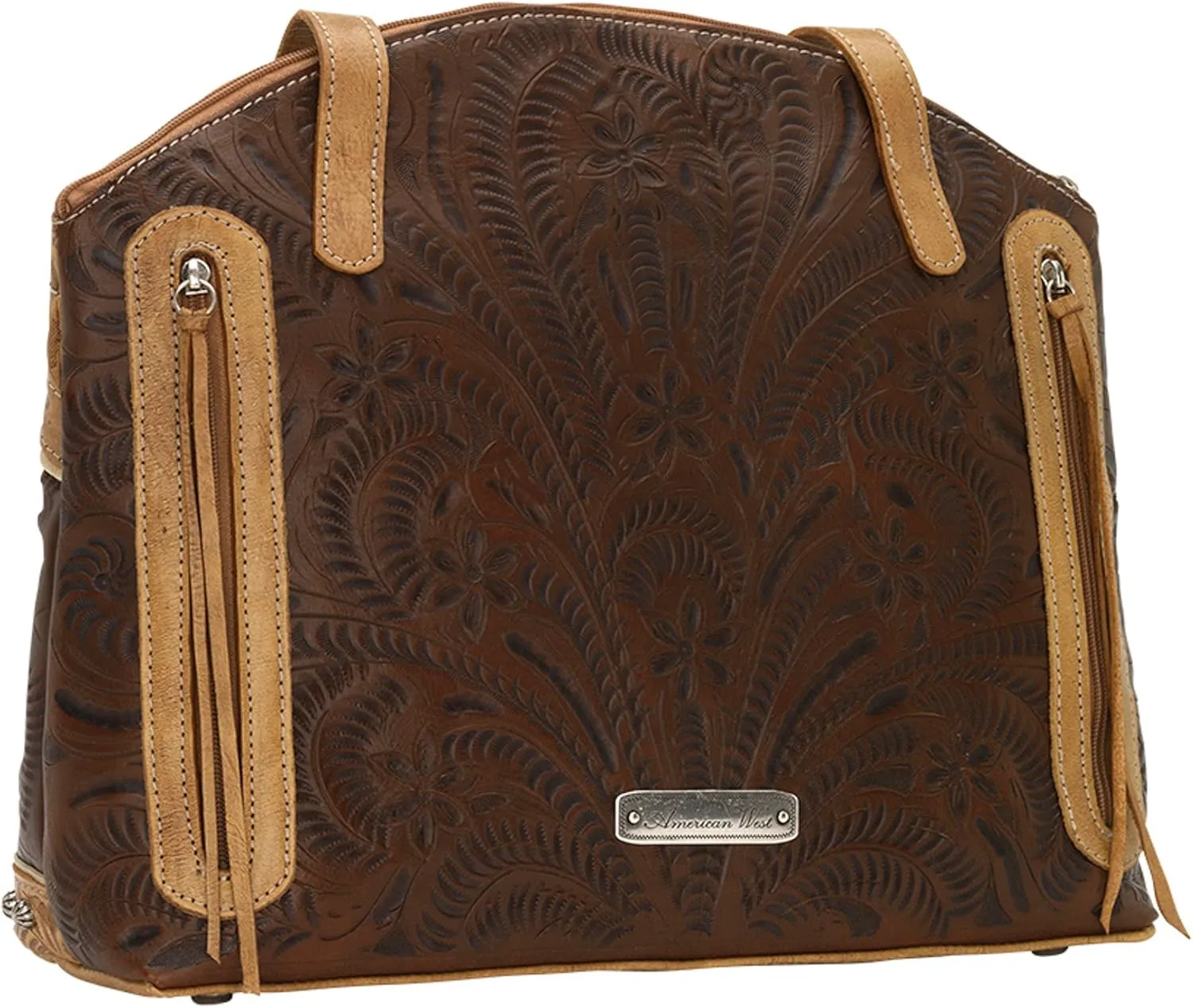 Annie's Secret Half Moon Tote for Women | Leather Lined Ambidextrous Conceal Carry Pocket on Back