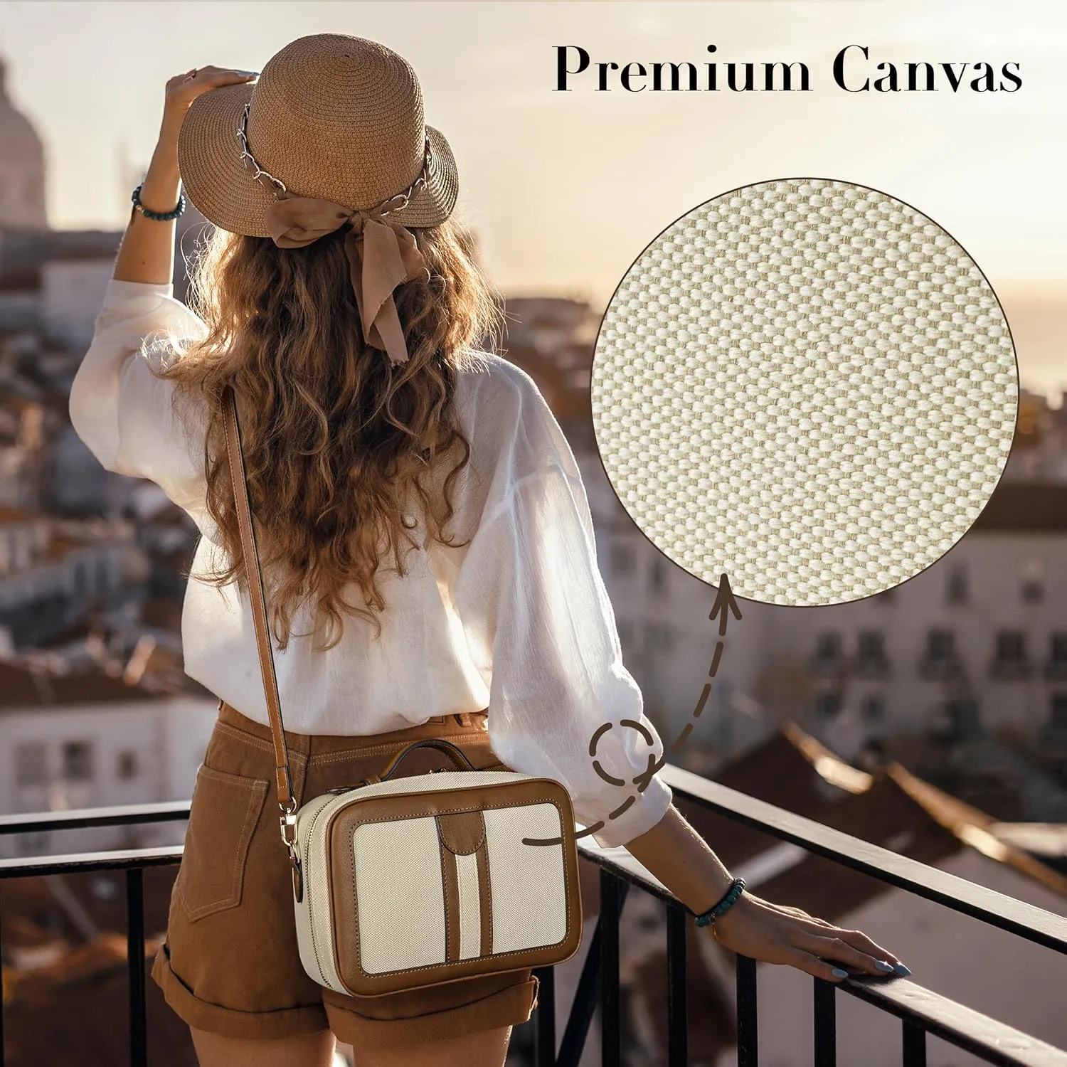 Anti Theft Crossbody Bag For Women Men Trendy. Rfid Blocking Bag Locking Zippered Travel Bag Top Handle Shoulder Handbags
