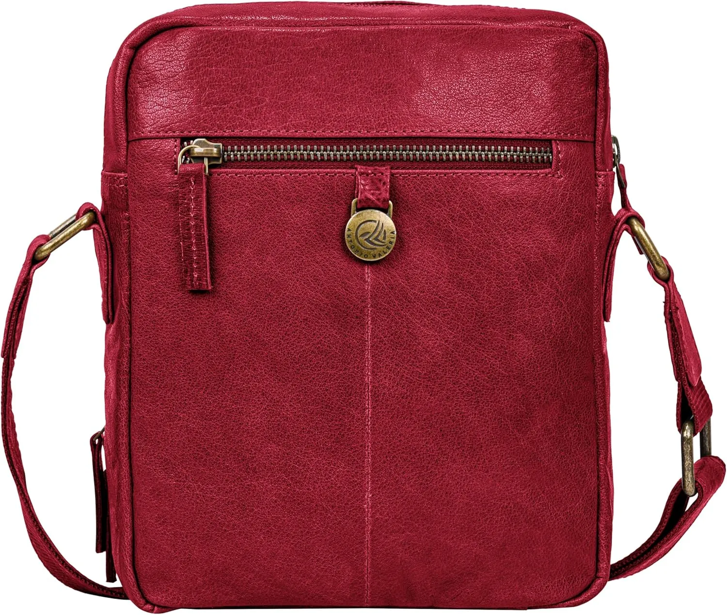 ANTONIO VALERIA Alex Washed Leather Crossbody Bag