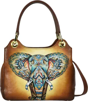 Anuschka Satchel with Crossbody Strap-708