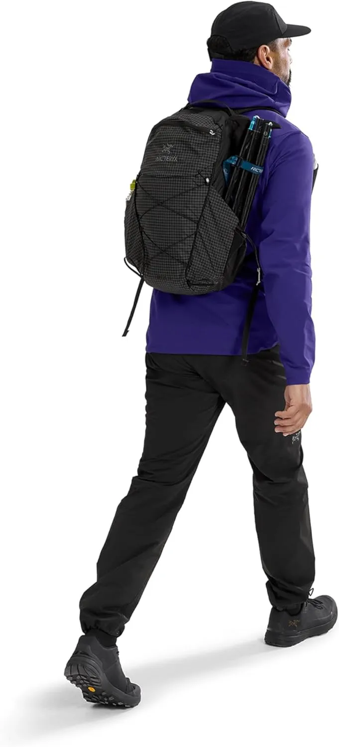 Arc'teryx Aerios 18 Backpack | Ultralight 18L Daypack with a Customizable Fit - Redesign | Black, Regular