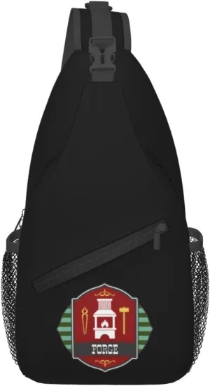 Badges Forged In The Fireplace Crossbody Bags For Women Men Chest Backpack Gym Shoulder Bag Travel Outdoor Sports Casual Crossbody Bags