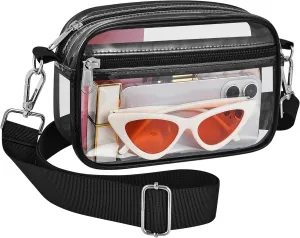Bagenius Clear Bag for Stadium Events Clear Purse with Removable Strap Transparent Bag for Concert and Sport Events