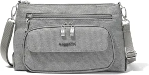Baggallini Original Everyday 11x 7.5 Crossbody Bags for Women RFID Protected Lightweight Nylon Zippered Travel Purse