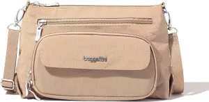 Baggallini Original Everyday 11x 7.5 Crossbody Bags for Women RFID Protected Washable Lightweight Nylon Zippered Travel Purse