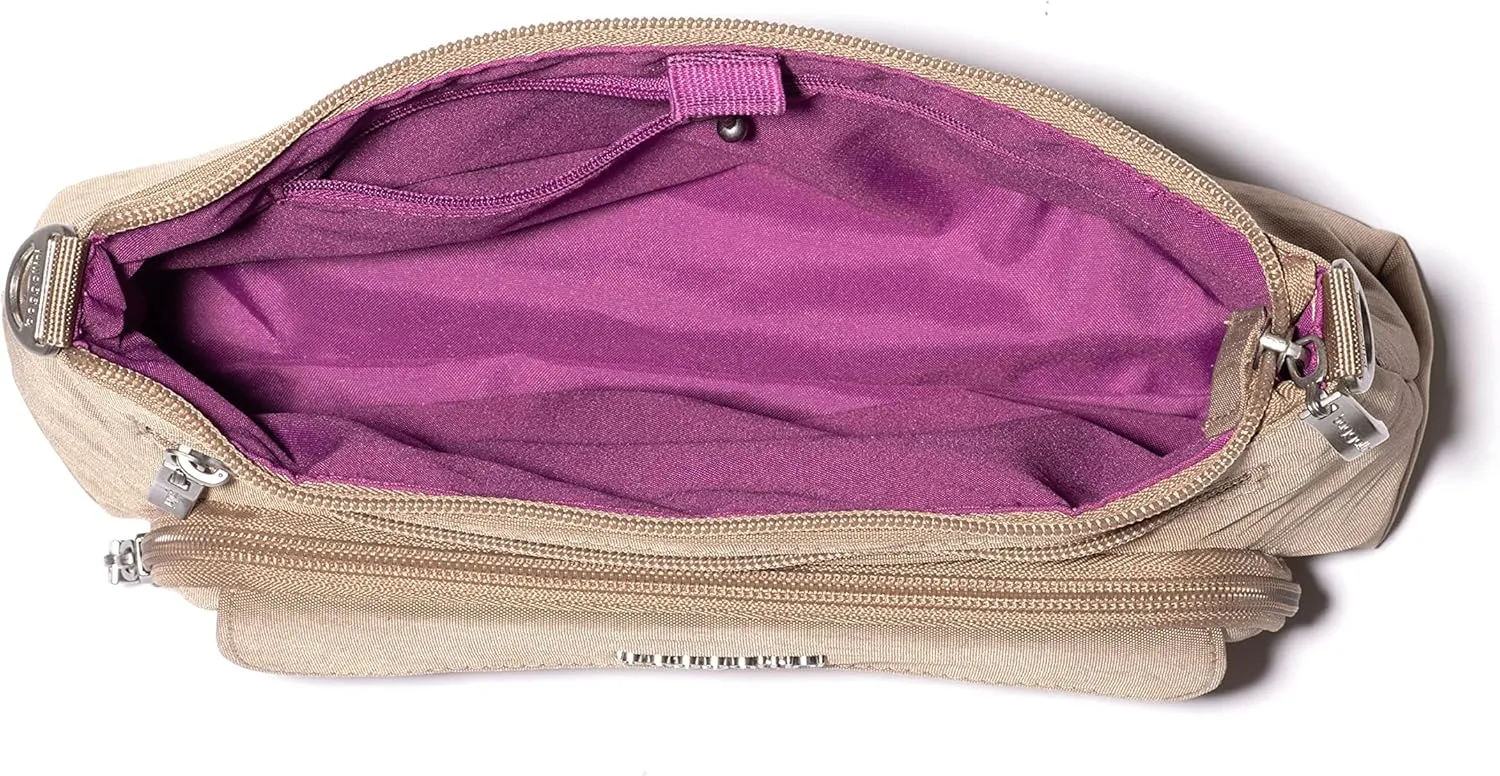 Baggallini Original Everyday 11x 7.5 Crossbody Bags for Women RFID Protected Washable Lightweight Nylon Zippered Travel Purse