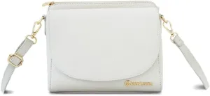 Baroncelli Leather Crossbody Bag, 3 Compartments, Long Strap