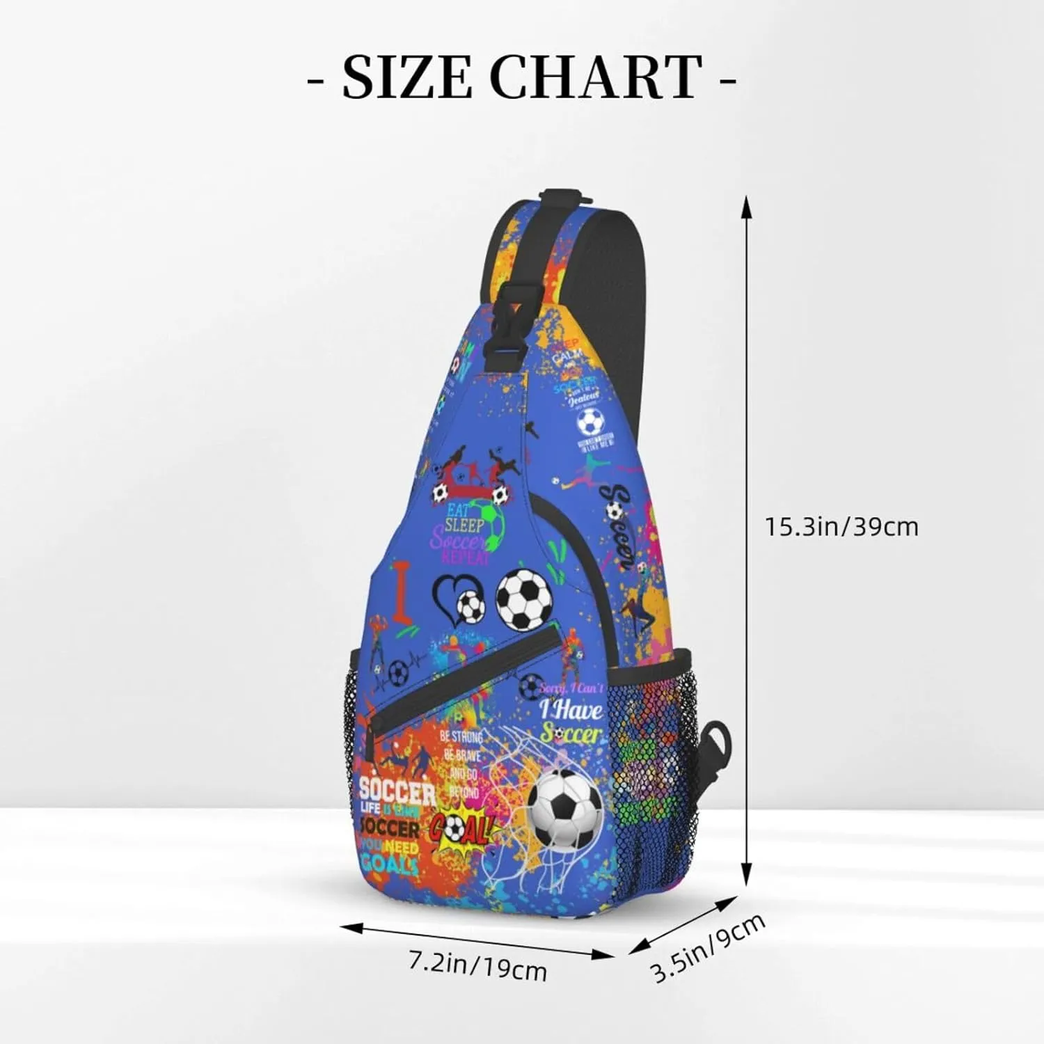 Baseball Sling Backpack - Crossbody Shoulder Bag for Men & Women