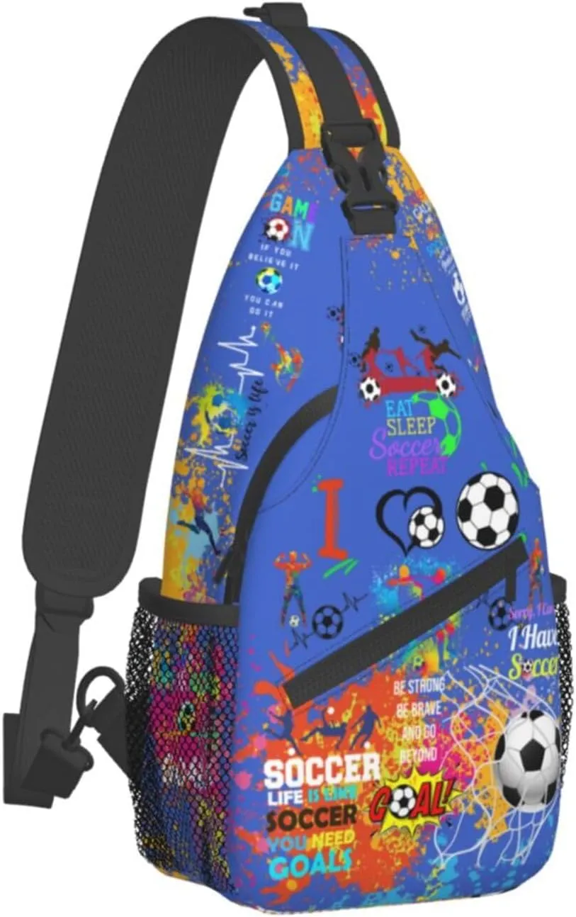Baseball Sling Backpack - Crossbody Shoulder Bag for Men & Women