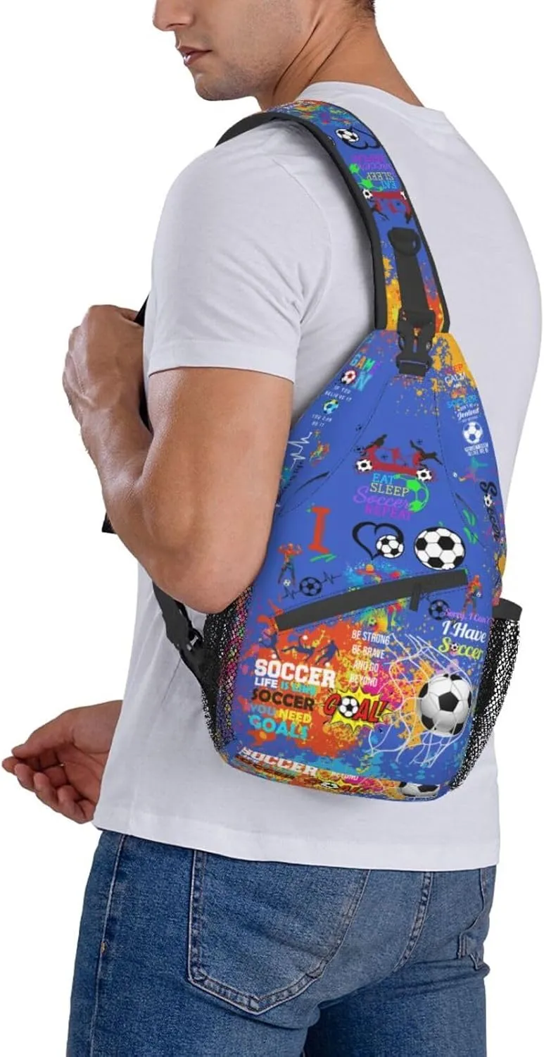 Baseball Sling Backpack - Crossbody Shoulder Bag for Men & Women