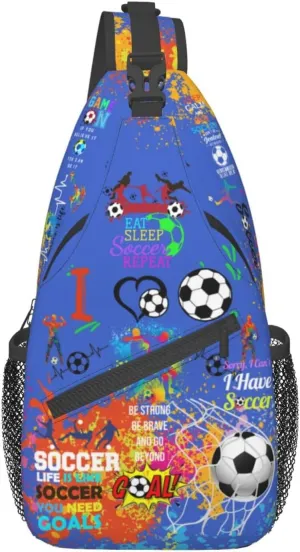 Baseball Sling Backpack - Crossbody Shoulder Bag for Men & Women