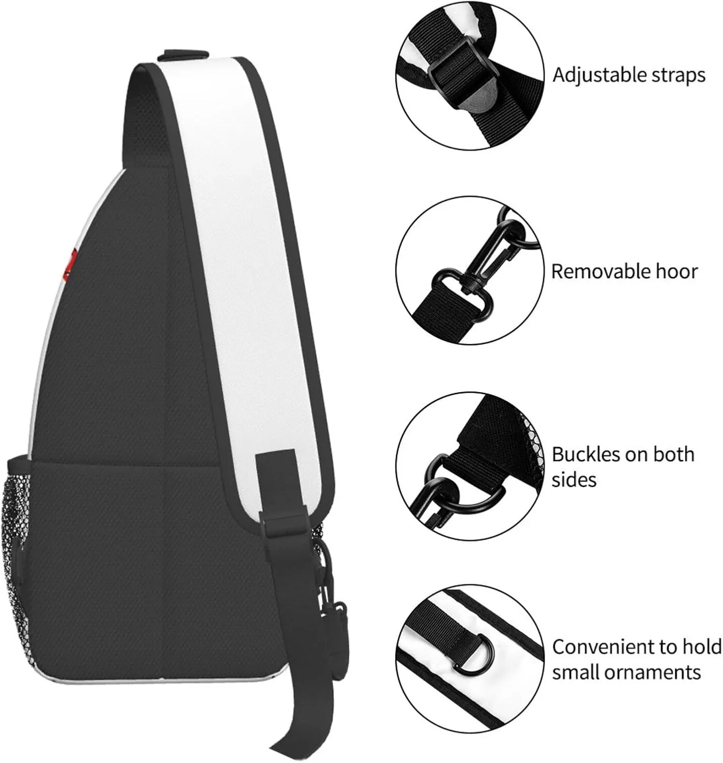 Baseball Sling Backpack Sling Bag Crossbody Shoulder Bag Baseball Purse Chest Bag For Men Women