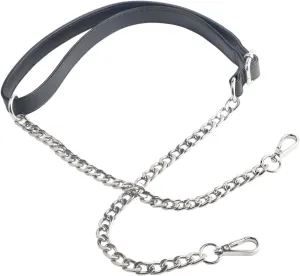 BEAULEGAN Purse Chain Strap Adjustable - Replacement for Shoulder Crossbody Bag, 55 Inches (Black/Silver