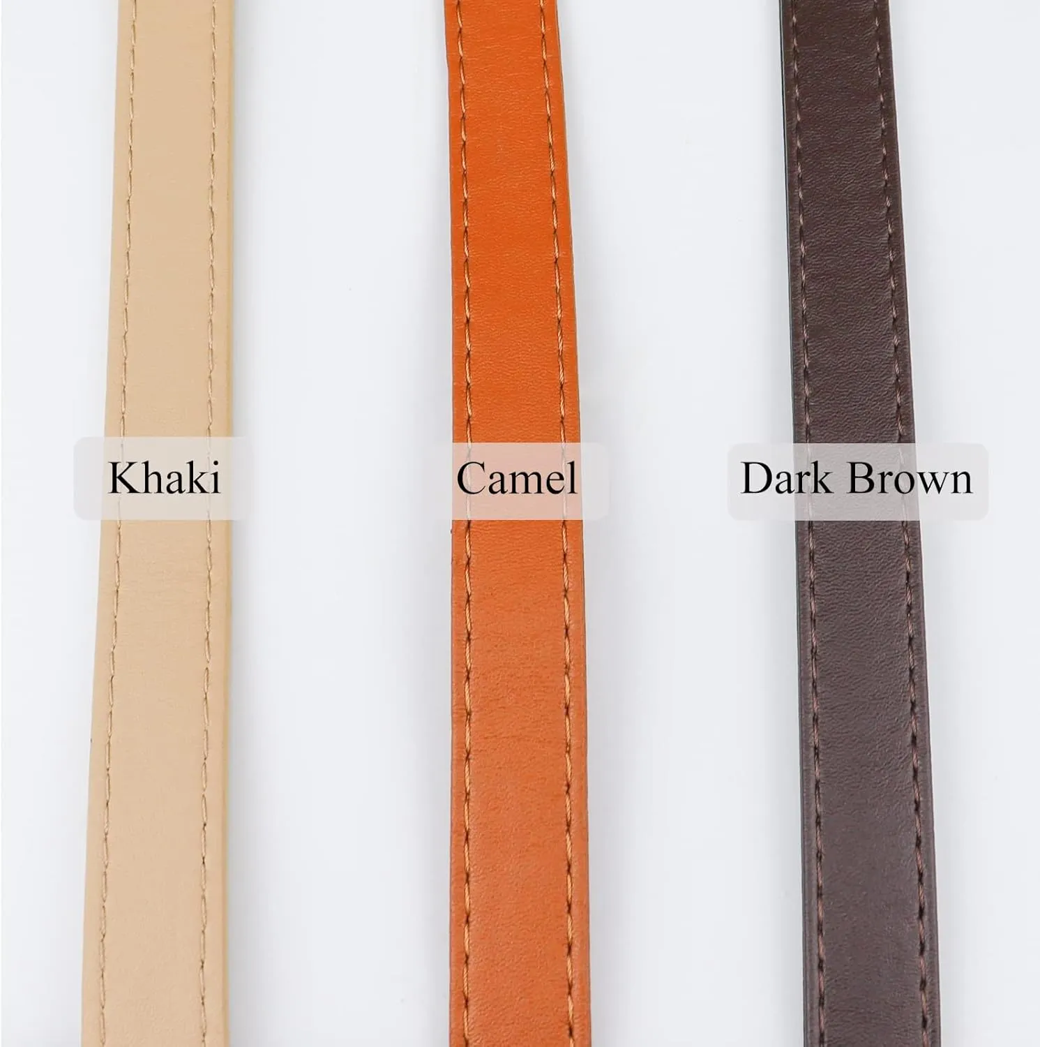 Beaulegan Purse Strap Replacement - Full Grain Microfiber Leather - 59 Inch Long Adjustable for Crossbody Shoulder Bag - 0.7 Inch Wide, Dark Brown/Gold