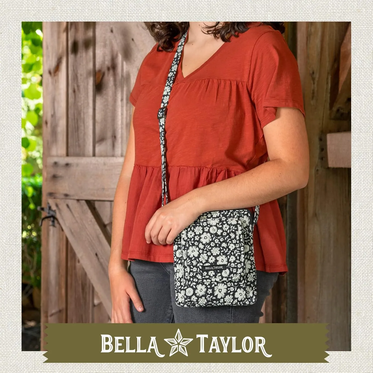 Bella Taylor Mini Crossbody Purse with Built In Wallet