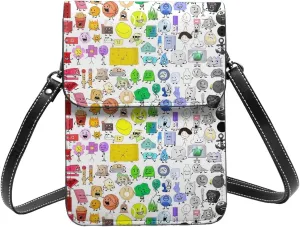 Bfdi-Battle For Dream Island Backpack, Mini Portable Pocket Crossbody Bag, Magnetic Buckle Bag