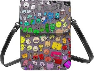 Bfdi-Battle For Dream Island Backpack, Mini Portable Pocket Crossbody Bag, Magnetic Buckle Bag