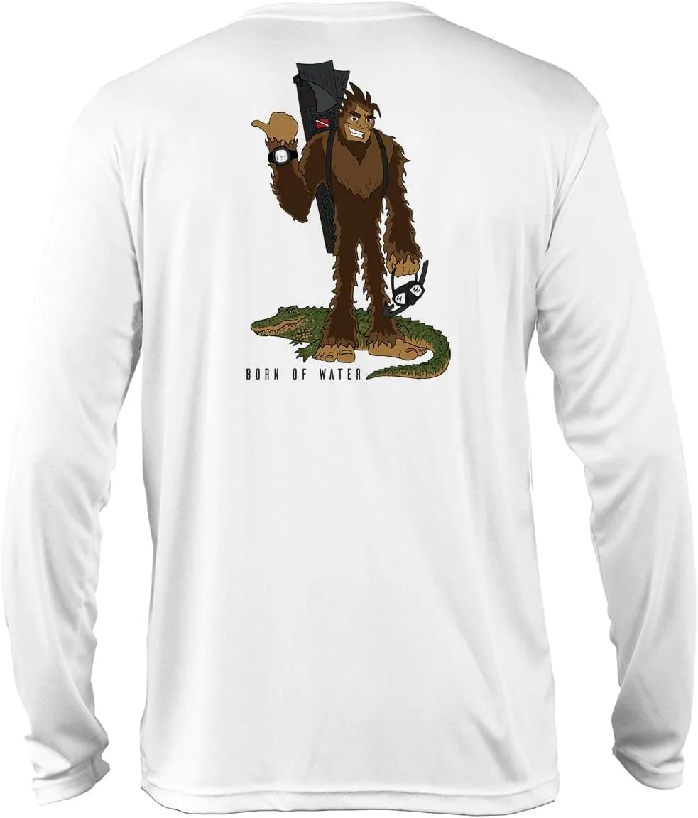 Born of Water Skunk Ape Freediving Shirt: UV UPF  50 Long Sleeve