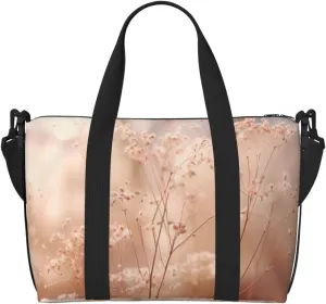 Botanical Floral print Handbag Oxford shoulder bag casual shoulder bag weekend bag large capacity storage bag