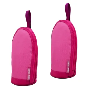 Breastmilk Cooler Bag - Insulated Baby Bottle Travel Bag for Daycare (Two Pieces, Red)