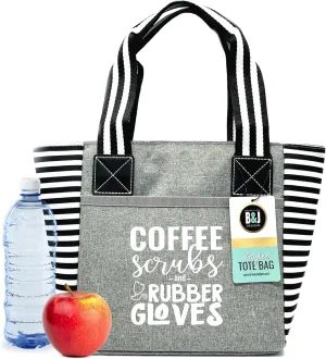 Brooke & Jess Designs Cute Lunch Bags for Women - Insulated Lunch Tote for Work - Nurse, Teacher, Grandma, Mom
