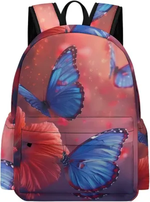 Butterfly Insect Animal Travel Backpack Lightweight Laptop Backpack Casual Daypacks Shoulder Purse Bags for Men Women