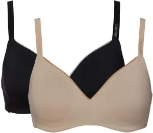 Calvin Klein Womens 2 Pack Microfiber Wirefree Bra