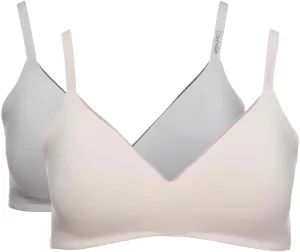 Calvin Klein Womens 2 Pack Microfiber Wirefree Bra