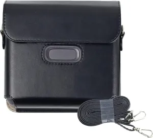 Camera Case for Fujifilm Instax Link Wide Smartphone Printer Instant Photos Accessories Protective PU Leather Carrying Bag with Adjustable Shoulder Strap (Black)