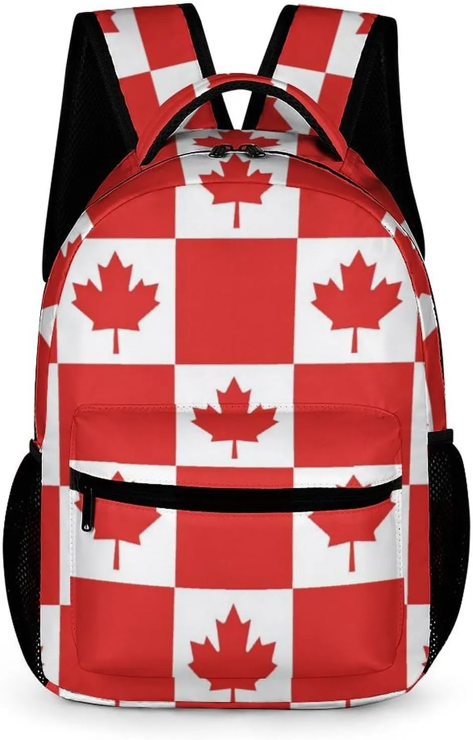 Canadian Flag Canada Leaf Casual Backpack Travel Laptop Cute Basic Shoulder Bag for Work Women & Men