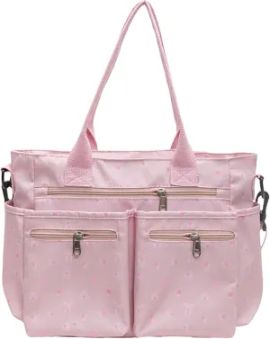 Casual Messenger Bag Floral Nylon Crossbody Bag Chic Shoulder Bag Travel Daypacks