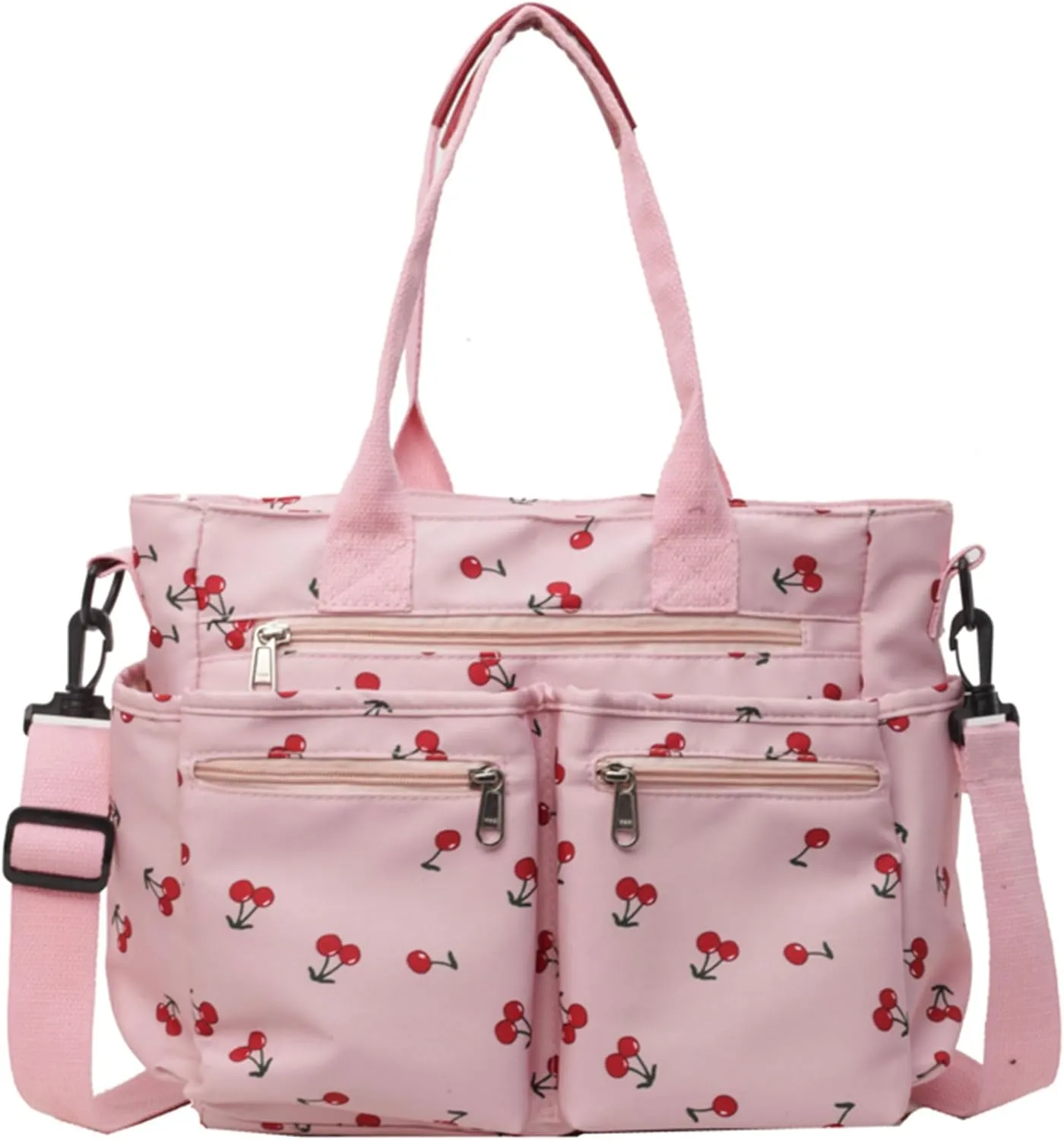 Casual Messenger Bag Floral Nylon Crossbody Bag Chic Shoulder Bag Travel Daypacks